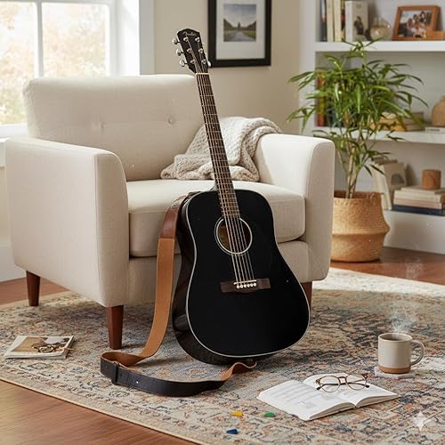 Vista 49 de Conjuntos de guitarras acústicas Fender CD-60. Negro