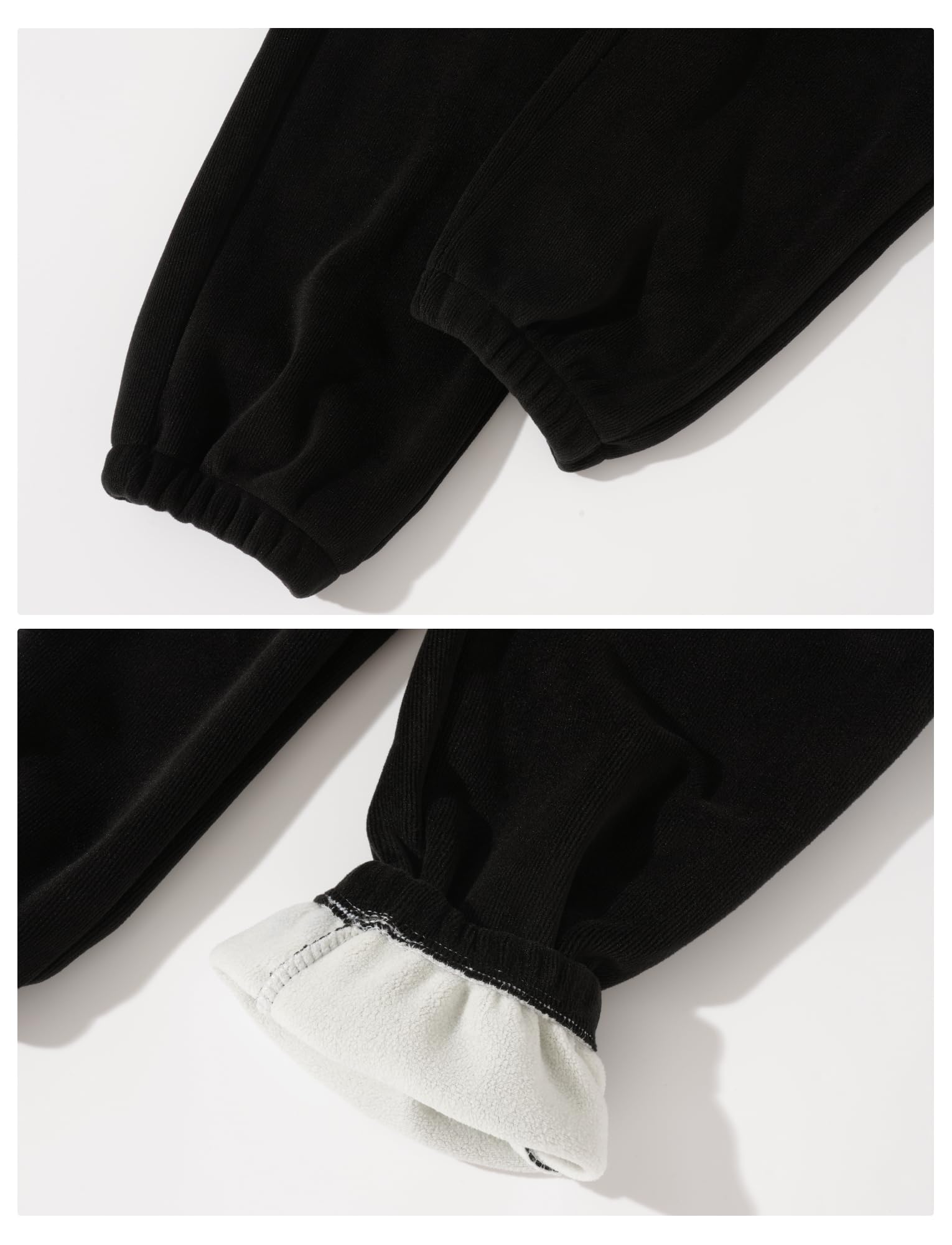 Happy Cherry Pantalones Invierno Forro Polar Bebé Niño Niña Largo Grueso Acolchado 80-158 cm