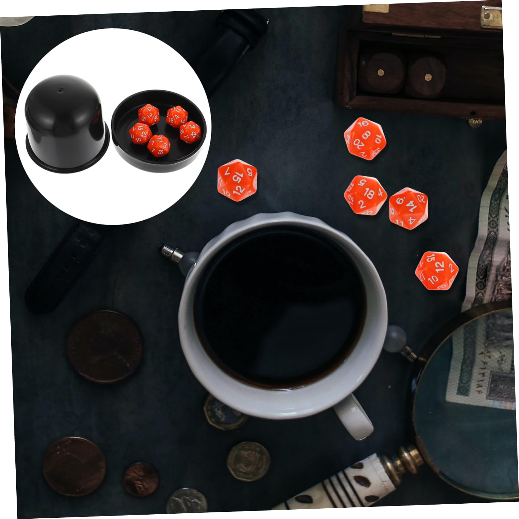 Abaodam 5 Set Di Giochi Da Tavolo In Acrilico Con Tazze Di Dadi