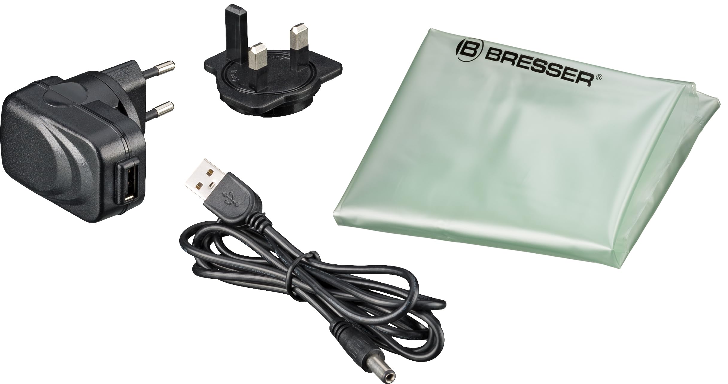 Bresser Microscopio 40x-1600x con Luz LED Superior e Inferior Enfoque Fino & Soporte para Smartphone