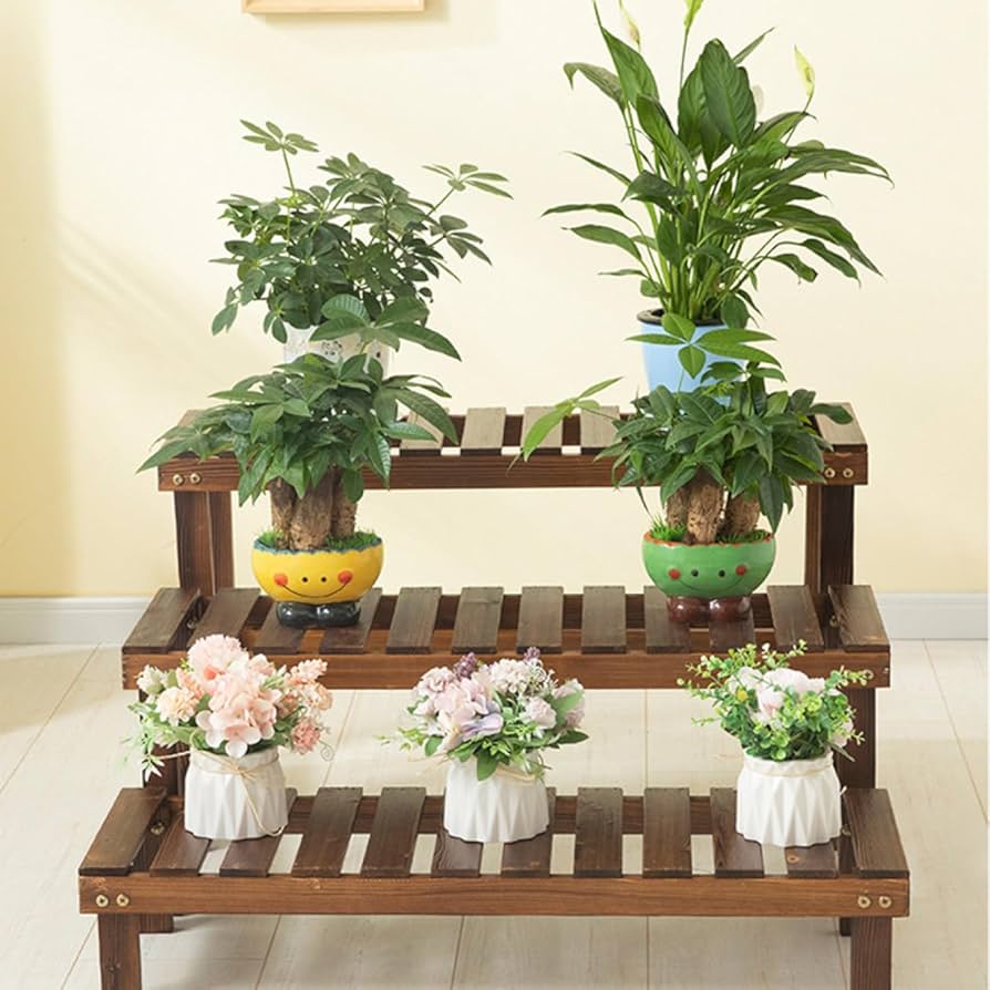 花器、台付き Amazon.co.jp: プランター台 花台 棚板セット プランター