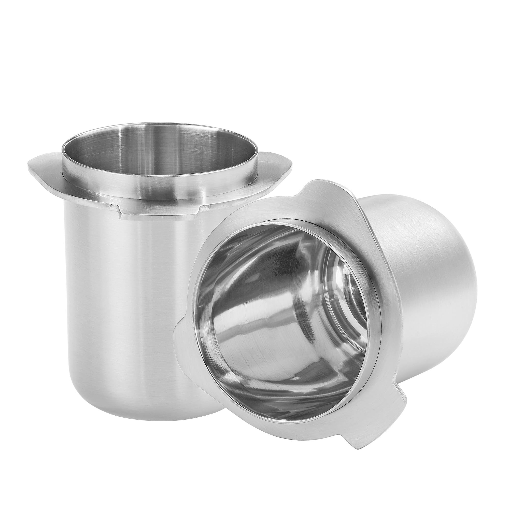 Normcore 53.3mm Portafilter Dosing Cup, 304 Stainless Steel, Mirror-polished Inside, Compatible with 54mm Breville Sage Portafilters, Brushed Silver