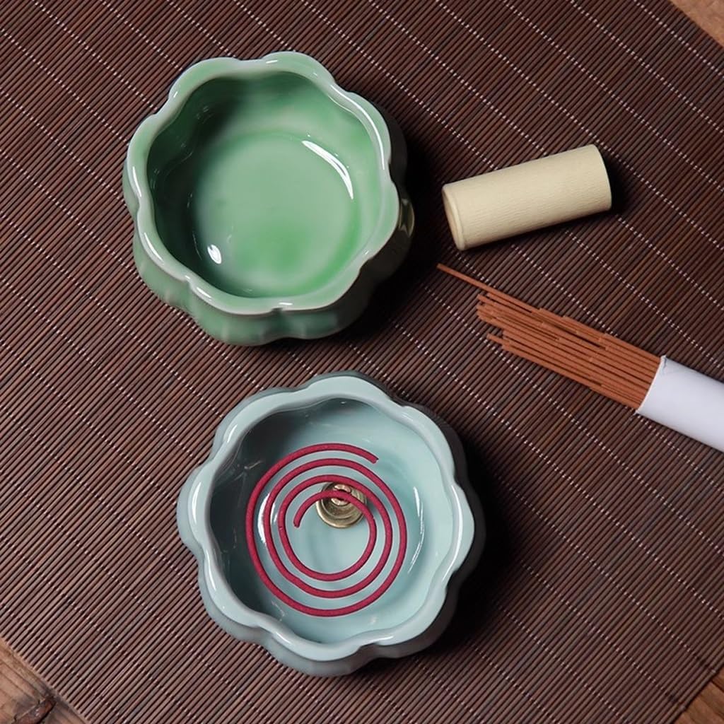 Incense Holder Incense Burner Incense Waterfall Incense Furnace Line Incense Plate Incense Home Worship Aromatherapy Furnace Sandalwood Incense Furnace Backflow Incense Burner (Color : C)