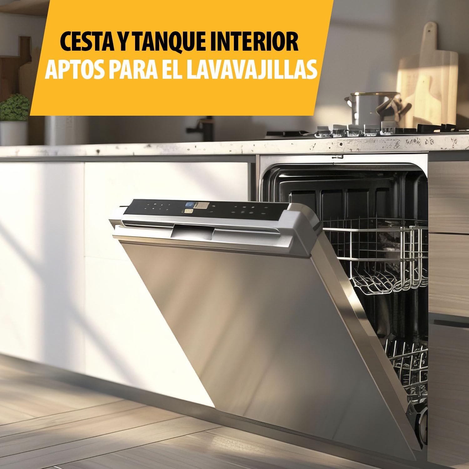 Tristar Freidora, 3L Capacidad, 2000W, Tecnología Cool Zone, Acero Inoxidable, Termostato Ajustable, Fácil de Limpiar, Piezas Desmontables, FR-9325