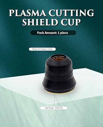 Miniatura 5 de Kit de consumibles de corte por plasma 24PK Punta de electrodo 0.039 '' Standoff MT60432 Shield Swirl Ring Fit for S45 IPT-40 Plasma Cutting Torch