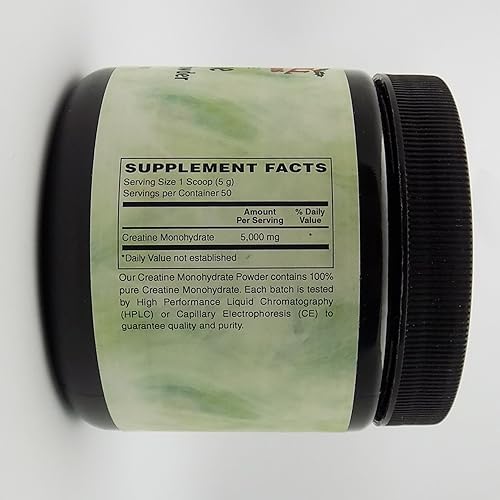 Miniatura 2 de Holly Hill Health Foods, Monohidrato de creatina en polvo 100% puro, 8.8 onzas