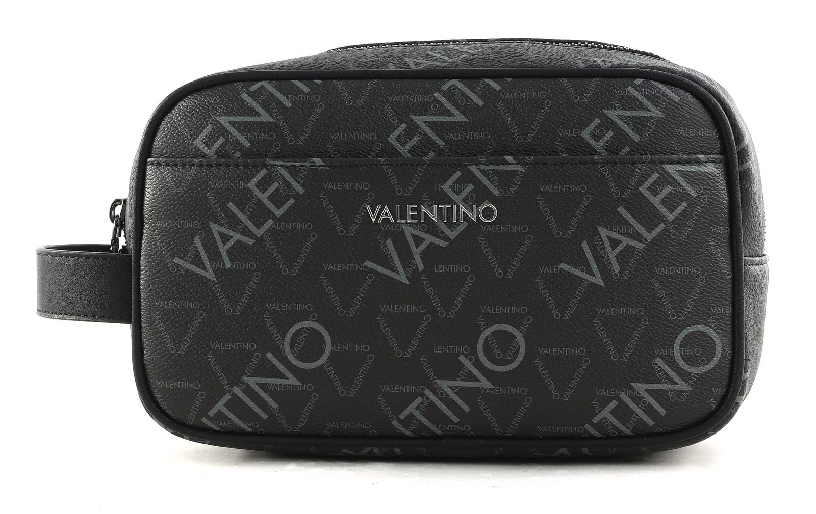 VALENTINO Neceser Zefir Soft Cosmetic Case Nero/Multicolor Gris Oscuro