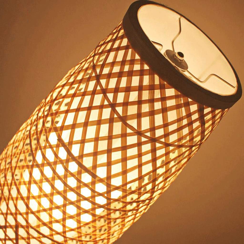 Standleuchten Stehleuchte Bambus Wicker Rattan Shade Vase Stehleuchte  Leuchte rustikal asiatisch japanisch nordisch Kunst Licht Abajur Luminaria  Leuchte Stehlampe Stehleuchten (Color : Yellow) : Amazon.de: Beleuchtung