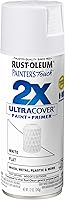 Vista 1 de Rust-Oleum 249126 Painter's Touch 2X Ultra Cover Pintura en aerosol, 12 onzas, blanco plano