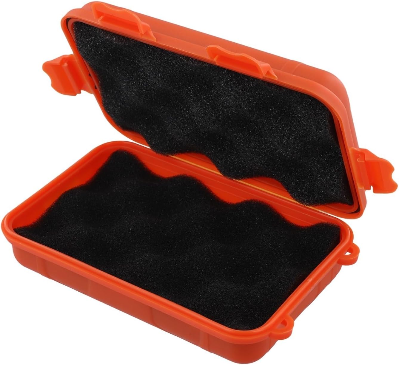 Airtight Plastic Storage Box, Waterproof Shockproof Case For Outdoor Camping Hiking Fishing Boating, Lasting Lightweight Gear Organizer 170X110x50mm(Orange)