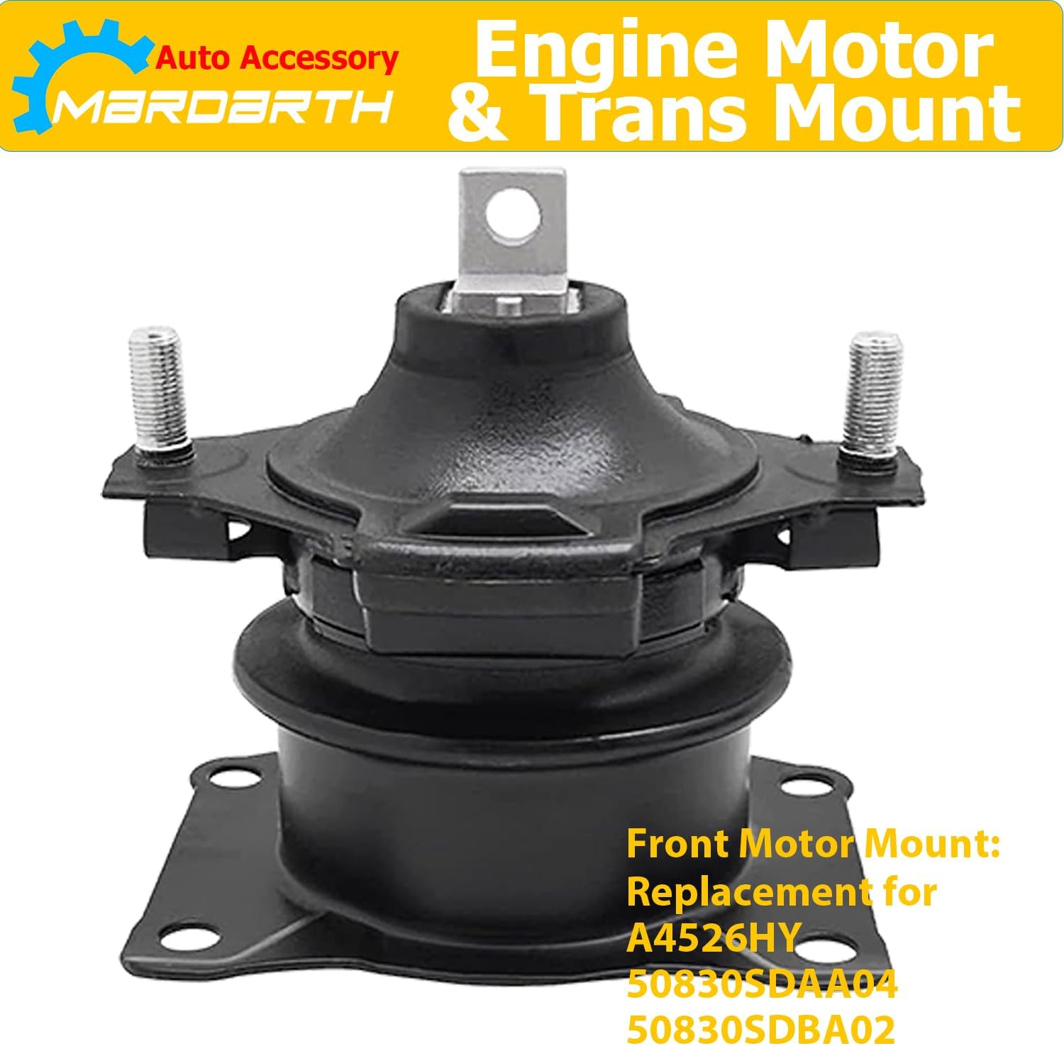 Engine Motor and Transmission Mount Compatible with 2003-2007 Accord LX EX SE 3.0L Automatic Trans - Replaces A4527HY A4526HY A4525 A4544 A4517 A4524