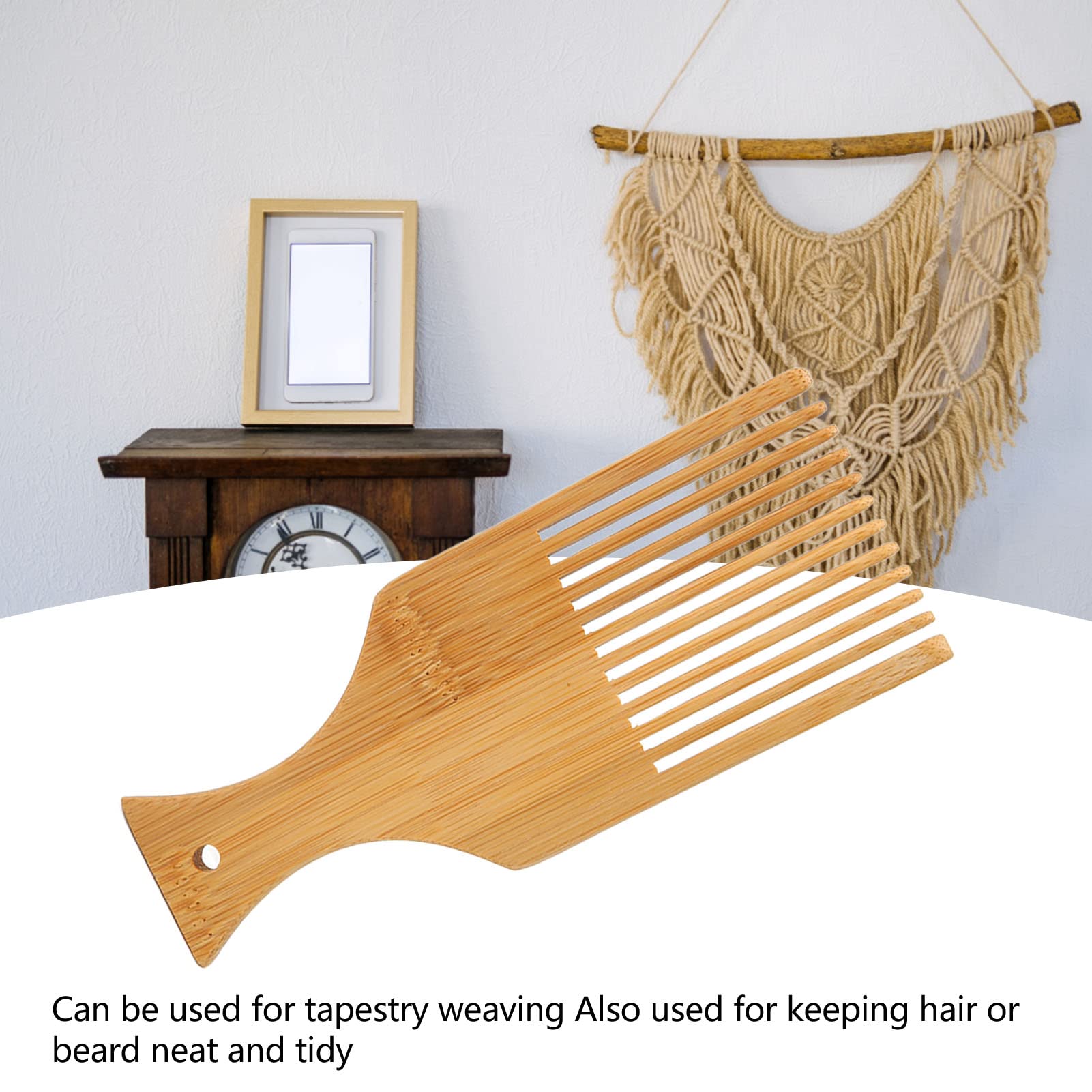 2 Stks Wandtapijt Weven Kam Macrame Slicker Borstel Katoenen Touw Open Knoop Kam Breien Accessoires Di