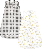 Vista 33 de Hudson Baby Saco de dormir unisex de algodón con manga larga para bebé, saco, manta