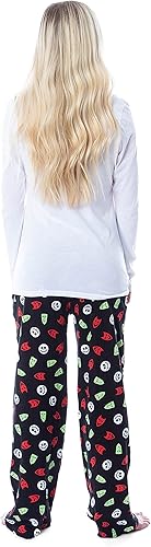 Miniatura 3 de Disney The Nightmare Before Christmas - Pantalones de pijama para mujer con cierre de choque y barril, talla grande, Multi colorido