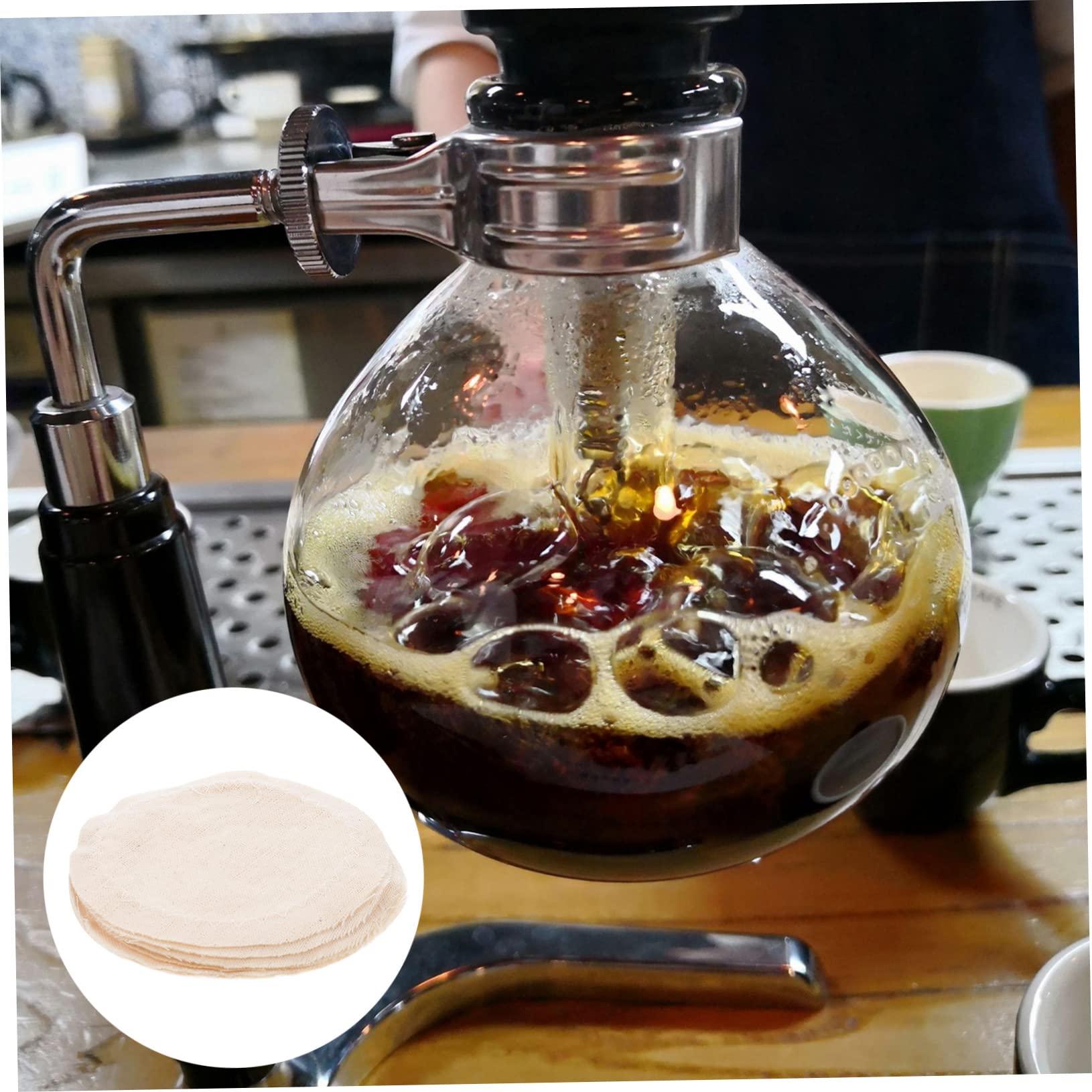 Uonlytech 80pcs Coffee Filter Cloth for Maker Cotton Filtering Cloth for Delicious Brew Anytime Easy to Clean and Use