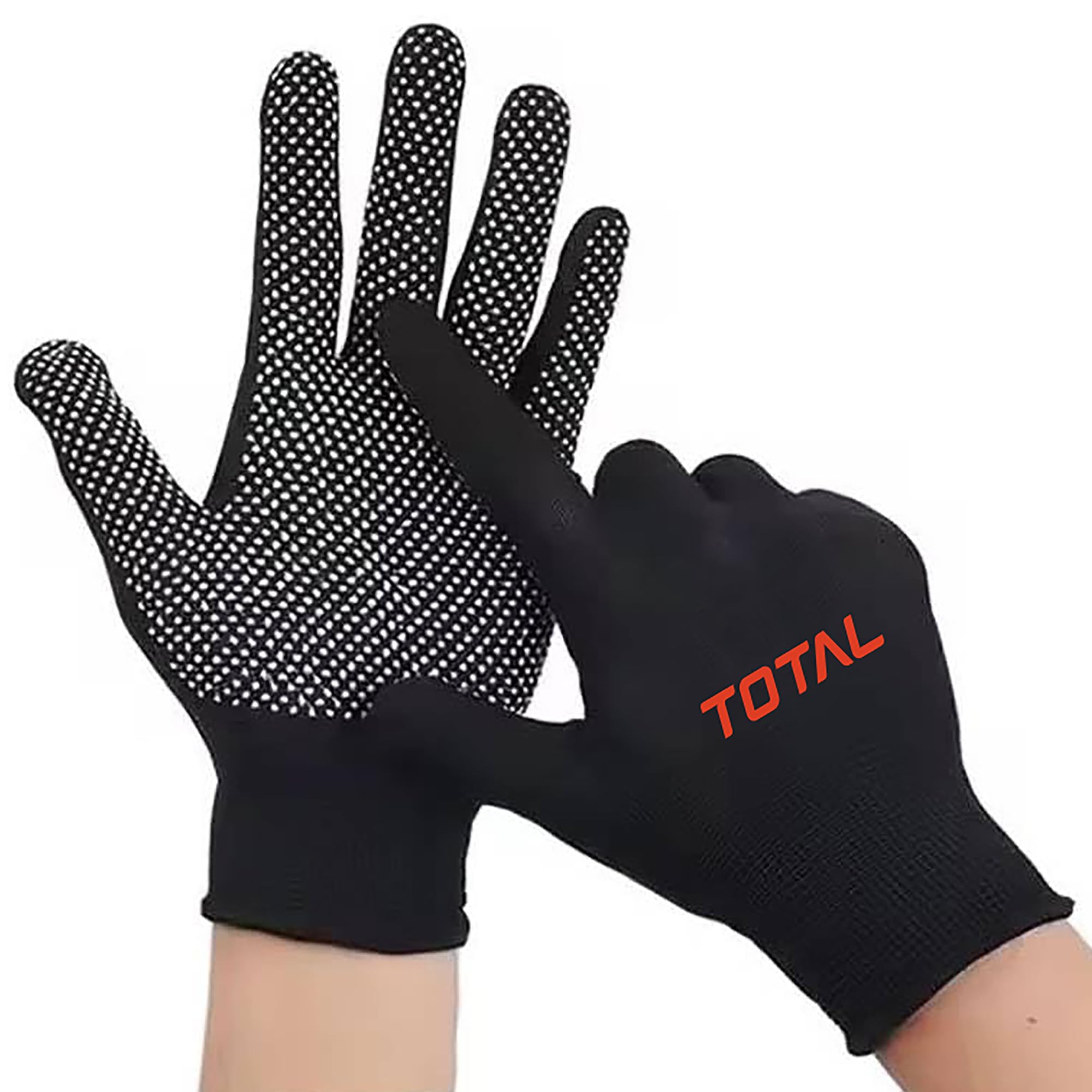 Total Tennis Batting Gloves with Anti-Skid PVC Grip – Lightweight Flexible Cricket Gloves for Men, Tennis Ball Batting & Practice Matches (Unisex, Black)-image-18