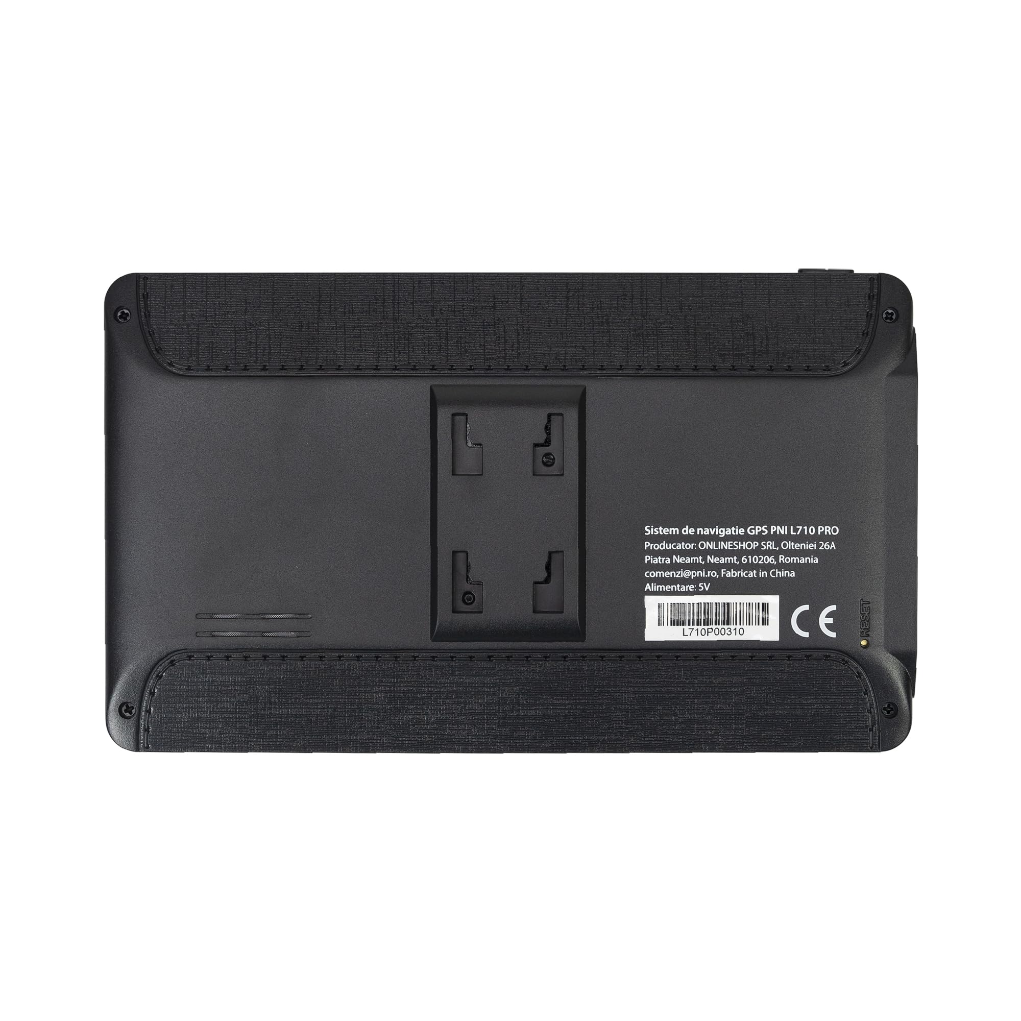 Sistema di navigazione GPS PNI L710 PRO con visiera parasole, 7 pollici, 800 MHz, 256 MB DDR, memoria interna da 16 GB, trasmettitore FM, con due caricatori per auto inclusi
