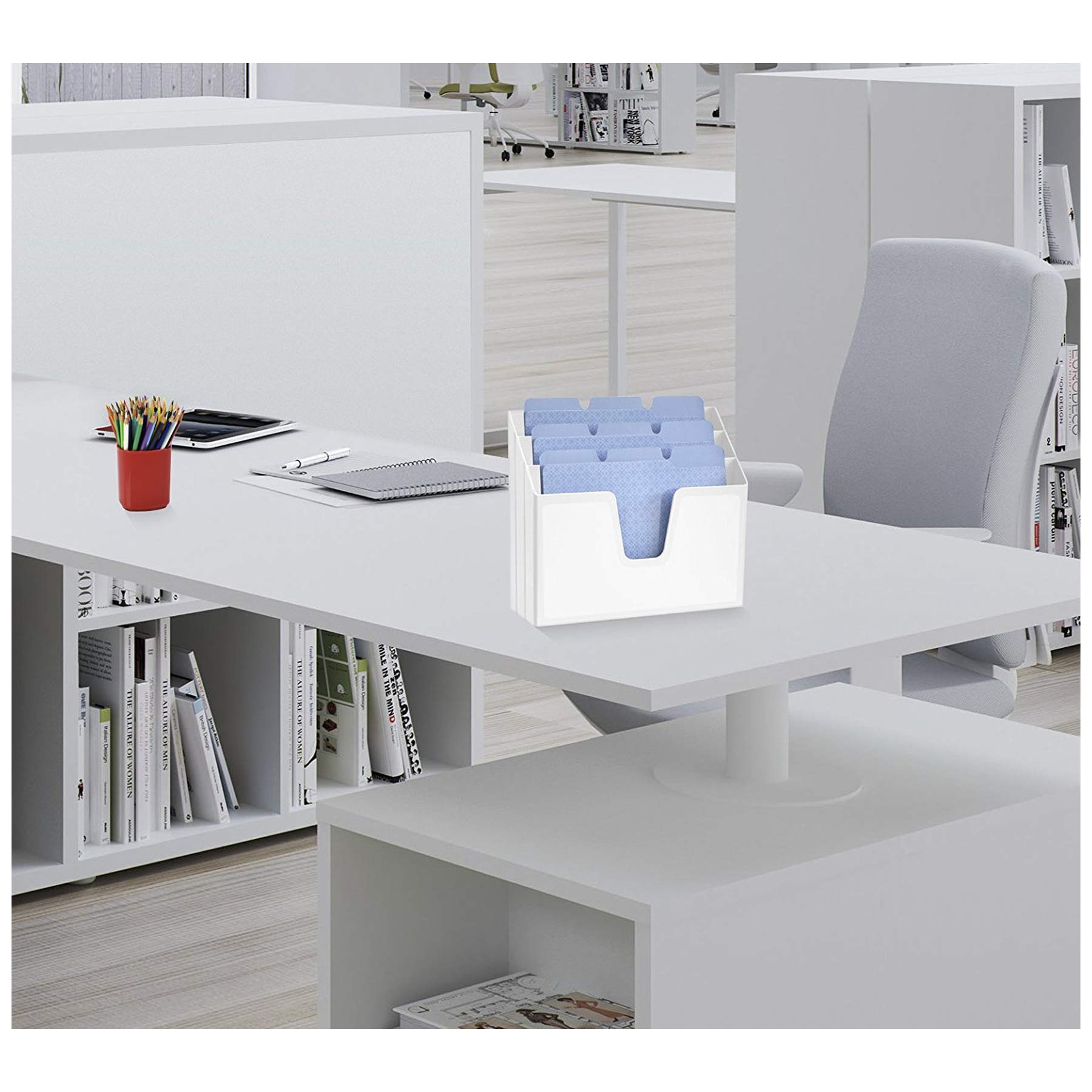 Acrimet Horizontal Trieur Organisateur de Document A4 (Plastique) (Couleur Blanc)