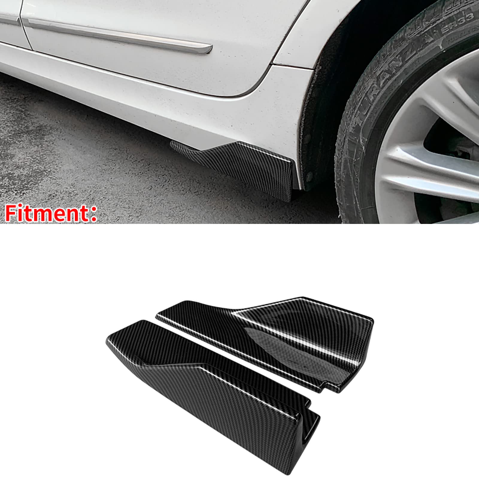 pour Cadillac ATS-L 2014 2015 2016 2017, Kit d'ABS de Bande décorative d'accessoires de Garniture d'enveloppe de lèvre de Pare-Chocs d'extension de Jupe latérale de Voiture