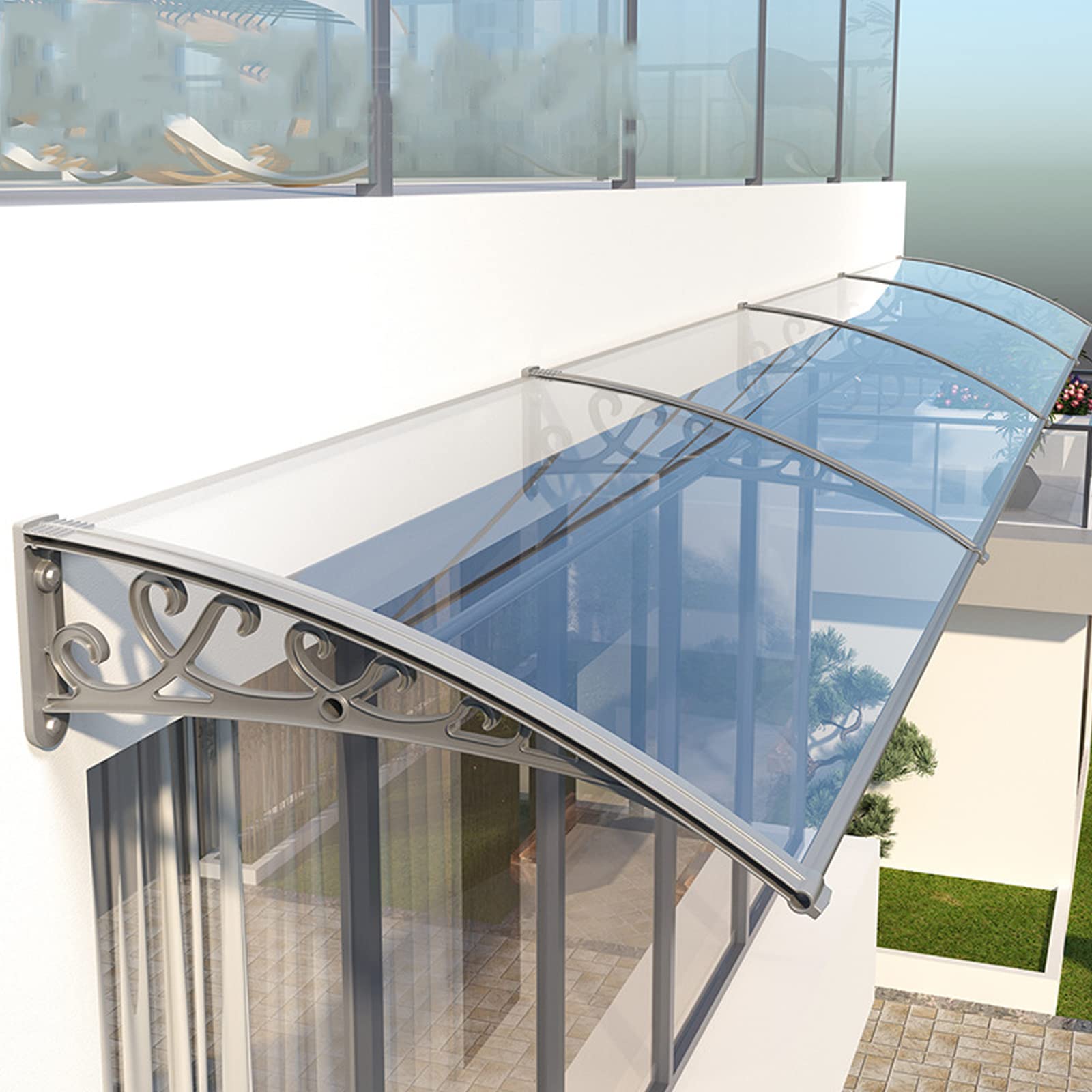 Resolvedor de ventana curvado para UV y cubierta de porche de patio a medida