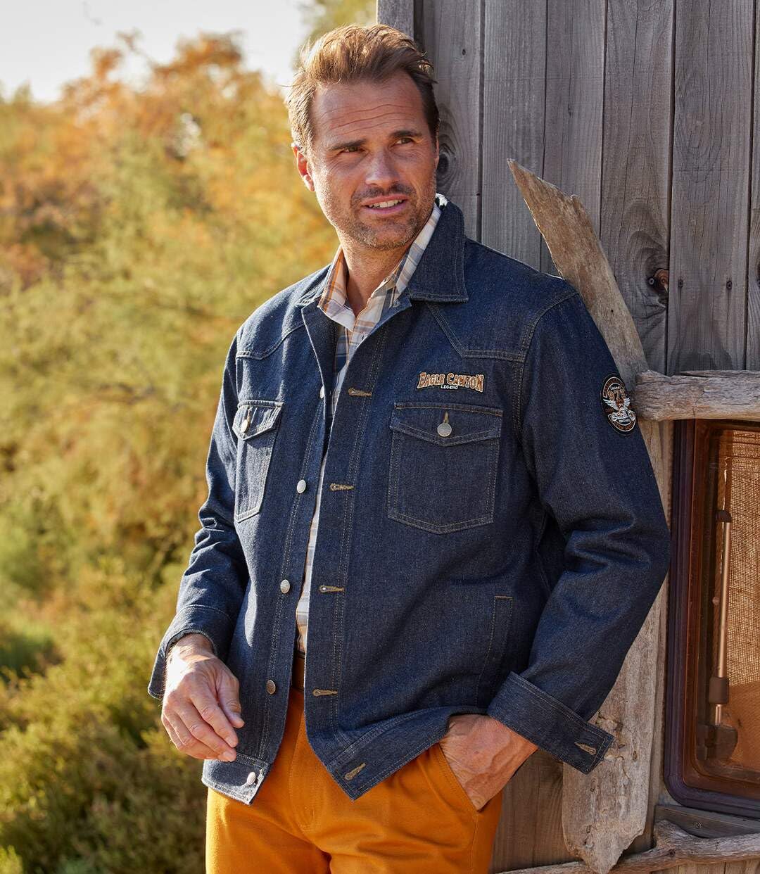 ATLAS FOR MEN - Jeansjacke - Erhältlich in großen Größen von M bis 5XL