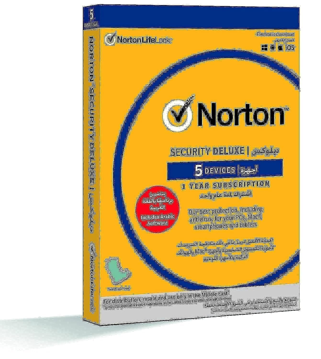 Norton Security Deluxe 3.0 Anti-VirUS For 5 Devices