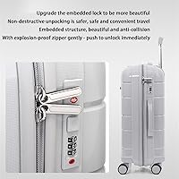 Amazon.com | HCZKIUJ Luggage 3 Piece Set,Lightweight Carry-on