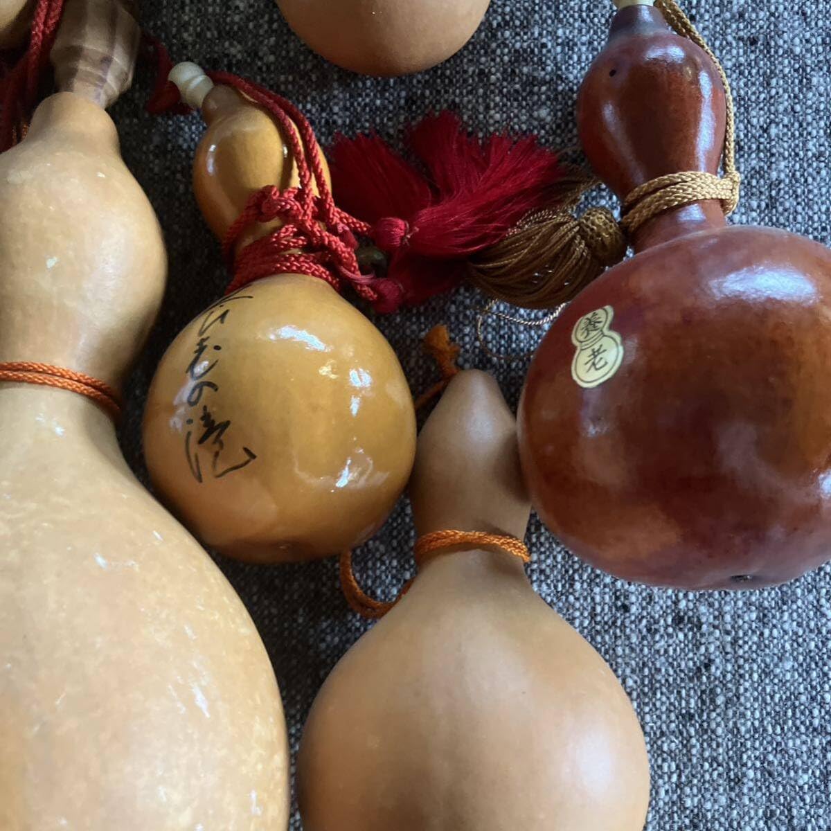 Amazon.co.jp: 養老名産瓢箪ひょうたん大中小セット工芸品縁起物酒器