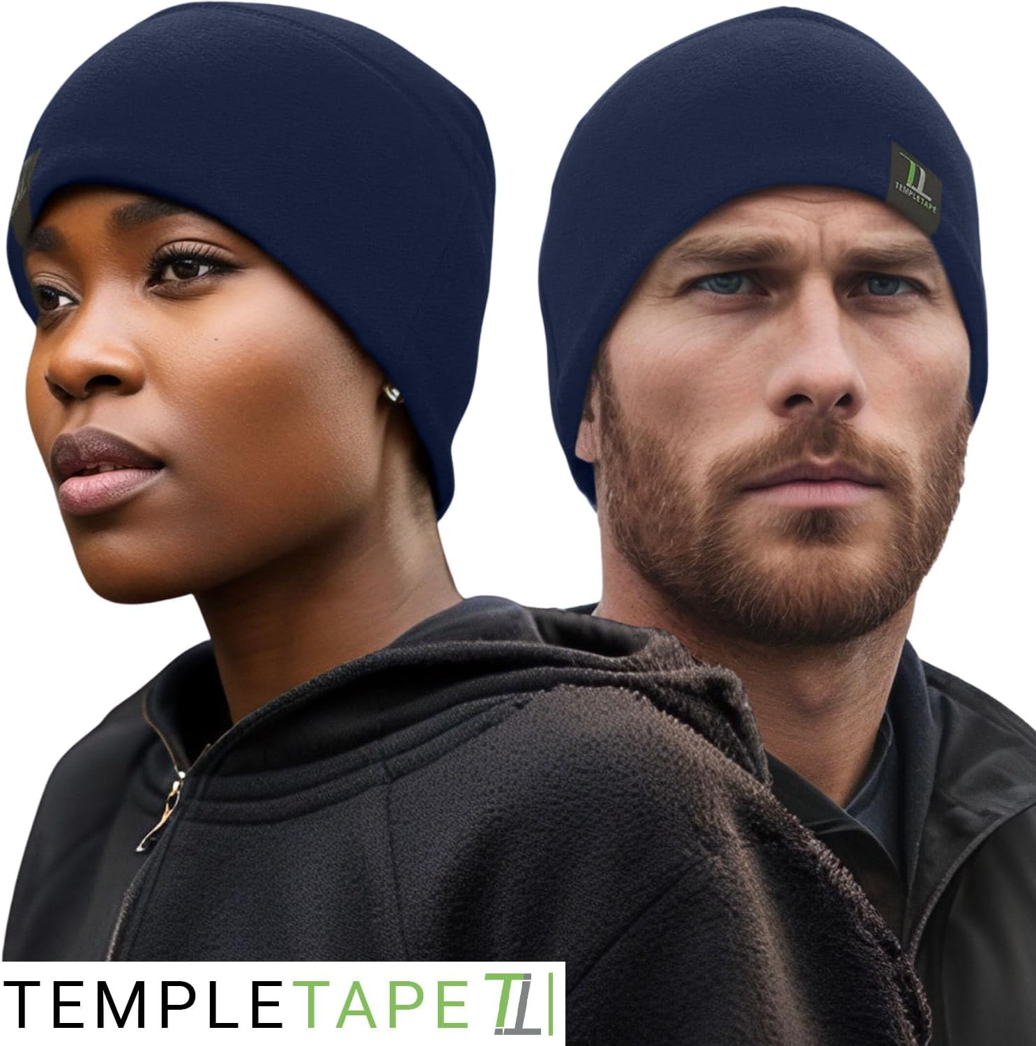 Temple Tape Tactical Fleece Watch Cap Beanie – Skull Cap Fleece Hat - Mens & Women - Image 6