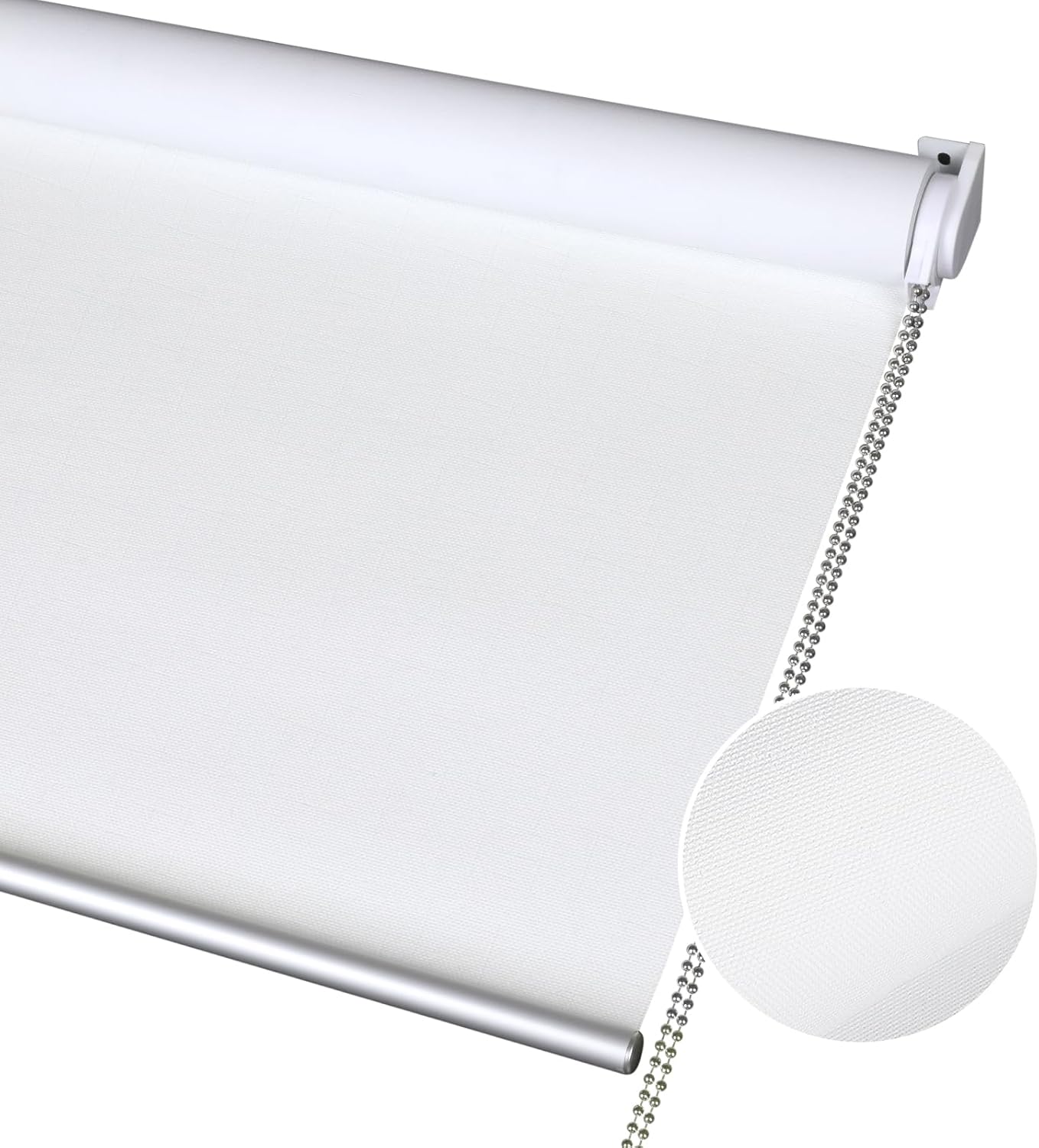 Homebox 100% Blackout Roller Window Shades,Blinds for Windows with Waterproof Fabric,Thermal Insulated,UV Protection,Roller Blinds for Home,Bedroom,Bathroom,Office,Easy to Install,White,31" W x 72" H 31"W*72"H White | 100% Blackout