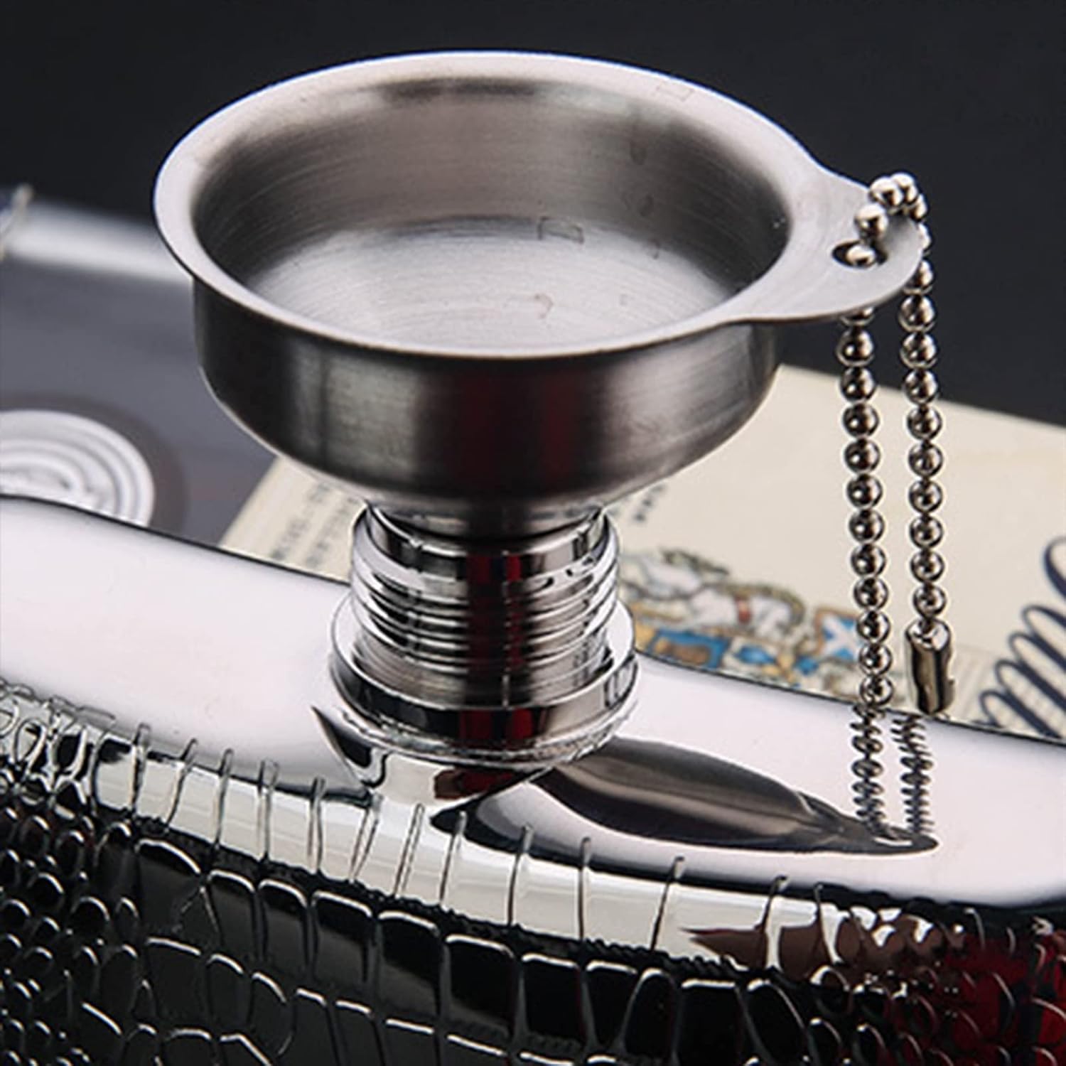 Hip Flask for Liquor 6 Oz Flask Portable 304 Stainless Steel Drinking Hip Flask with Leakproof Funnel Gift Package for Men Fishing Outdoor Camping of Alcohol Whiskey Rum Vodka