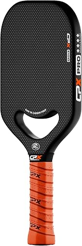 Miniatura 2 de CPX Pro - Paleta de pickleball de fibra de carbono, grado profesional, acabado mate, núcleo de panal de abeja de 0.79 pulgadas, agarre estilo tenis,