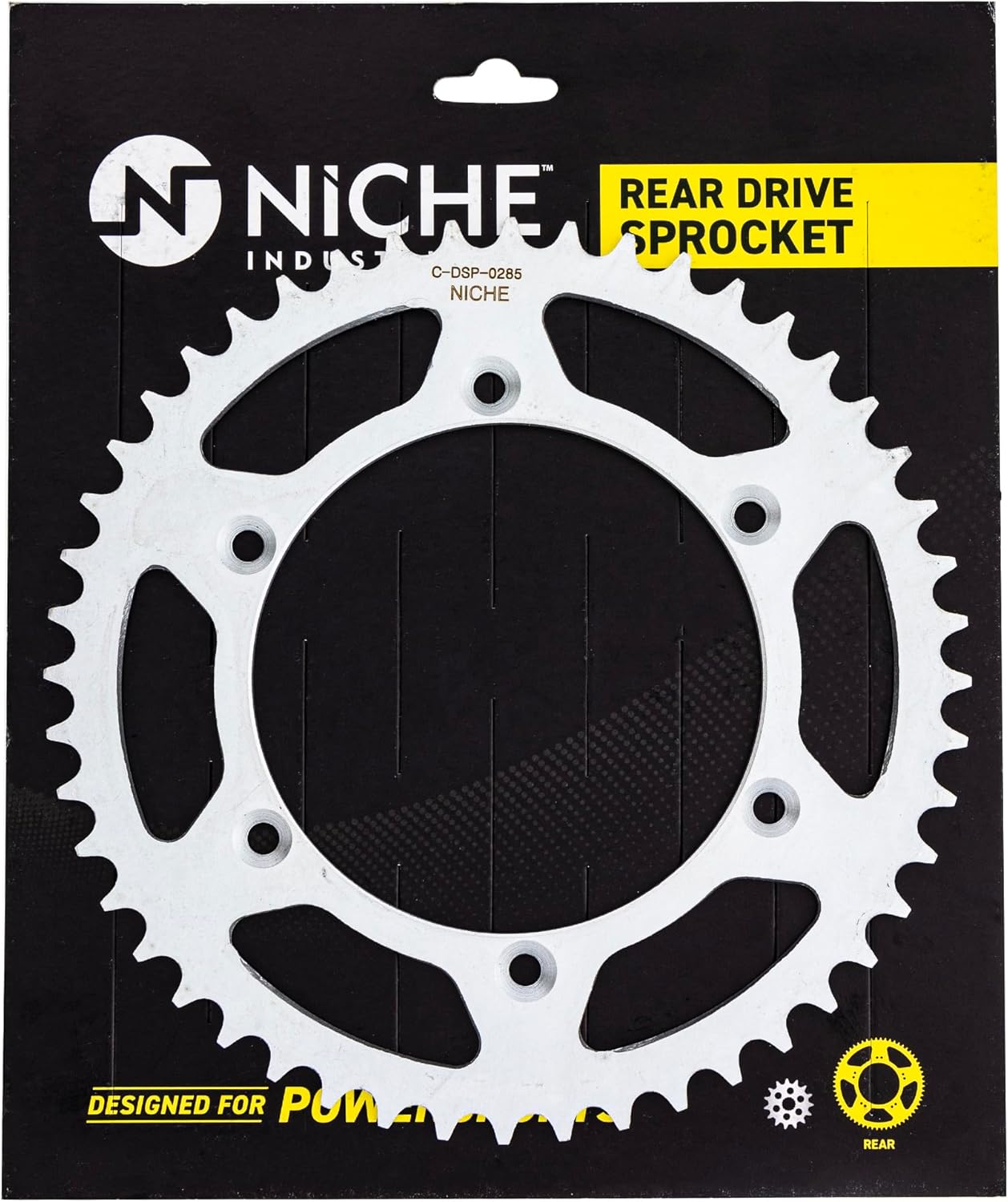 NICHE Drive Sprocket Chain Combo for Husqvarna CR250 Front 14 Rear 48 Tooth 520NZ Standard 120 Links