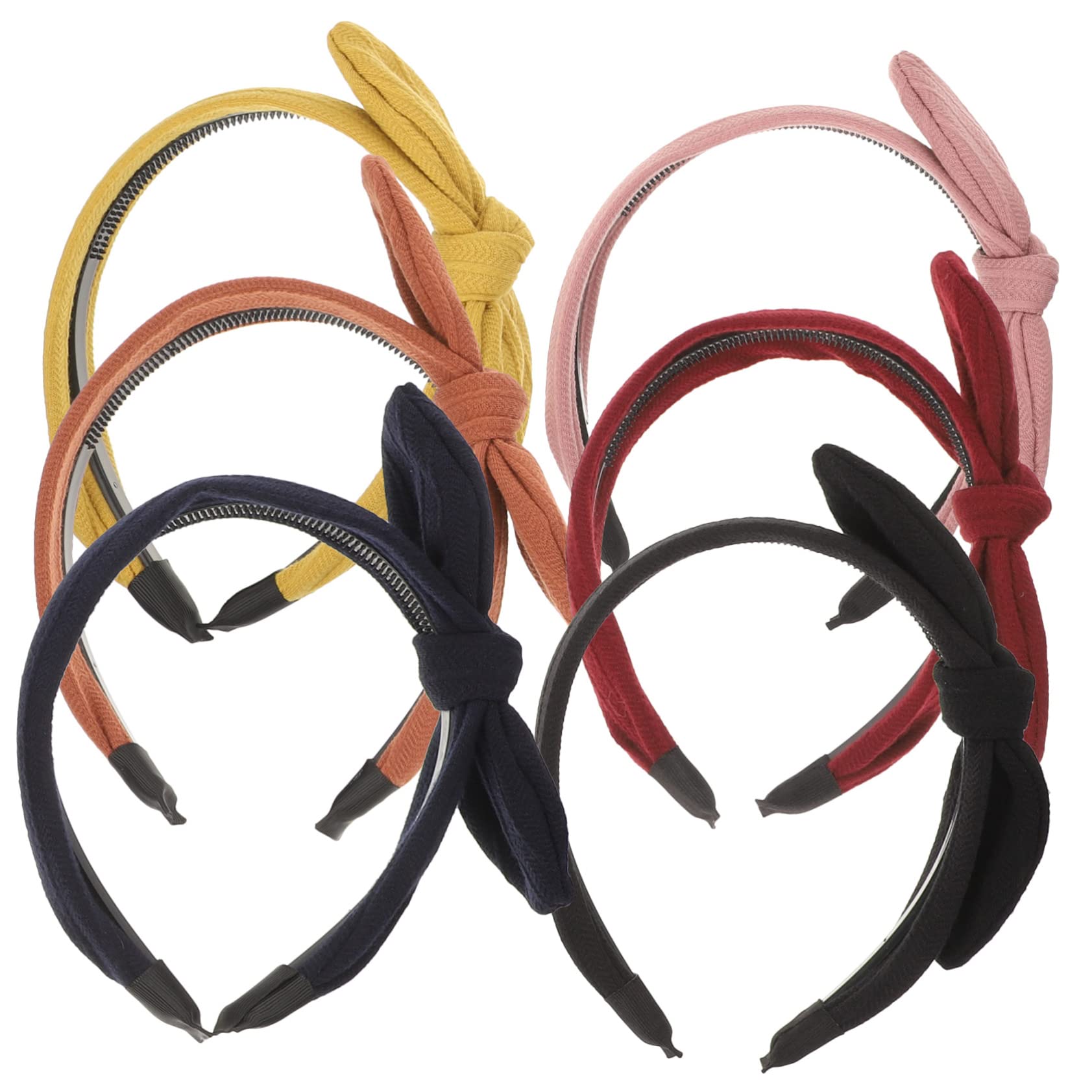 WOONEKY 6piezas Diadema Lazo Elegante y Cómoda Para Mujeres Para Uso Diario Actividades Al Aire y Ocasiones Especiales