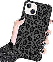 Vista 14 de KANGHAR - Funda para teléfono celular para iPhone 7/8/SE 2020, diseño de leopardo, funda protectora de TPU resistente - Negro