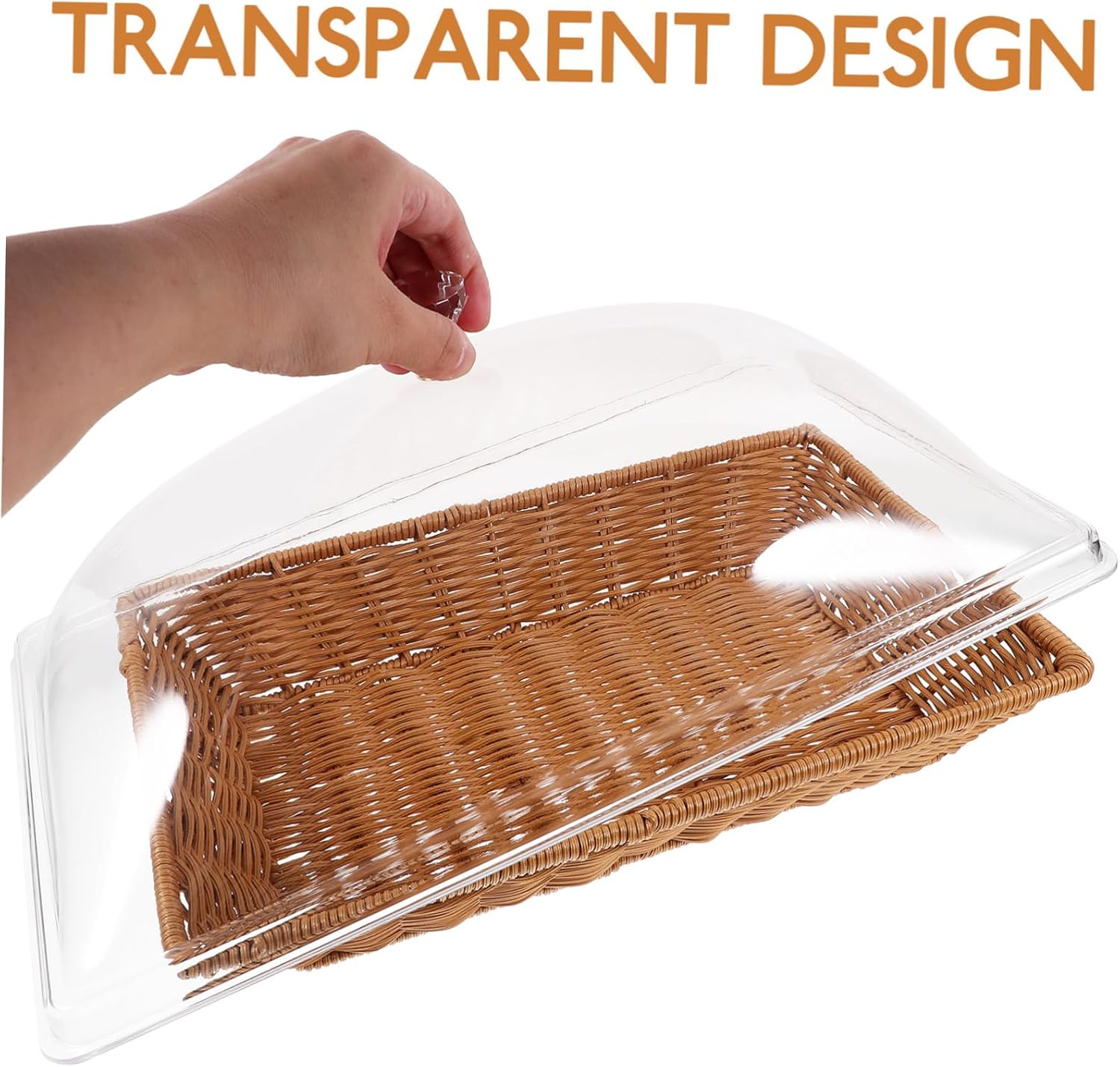 PRETYZOOM Woven Baskets Fruit Basket for Kitchen Bread Storage Container Desktop Storage