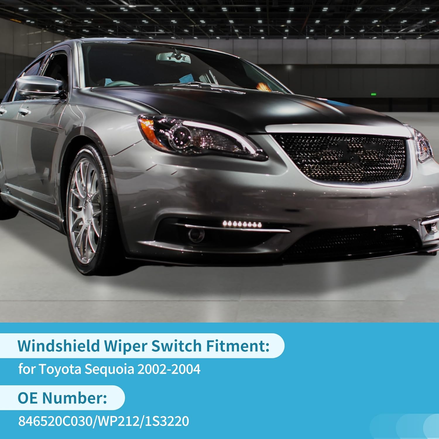Windshield Wiper Control Switch for Toyota Sequoia 2002-2004 Replace No.846520C030/WP212/1S3220