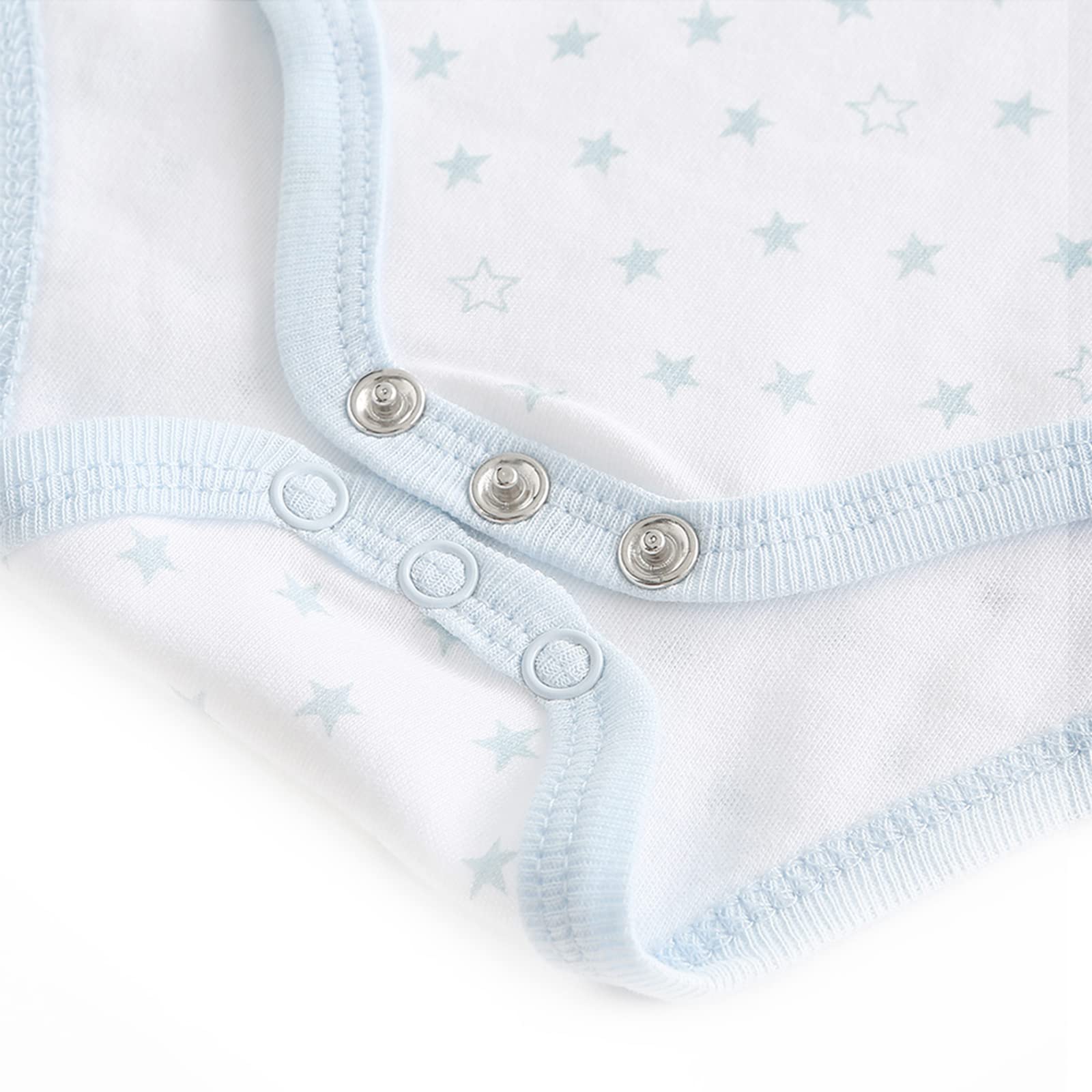 MAMIMAKA Body unisex per neonati, a maniche corte, in cotone, confezione da 5, per neonati e ragazze