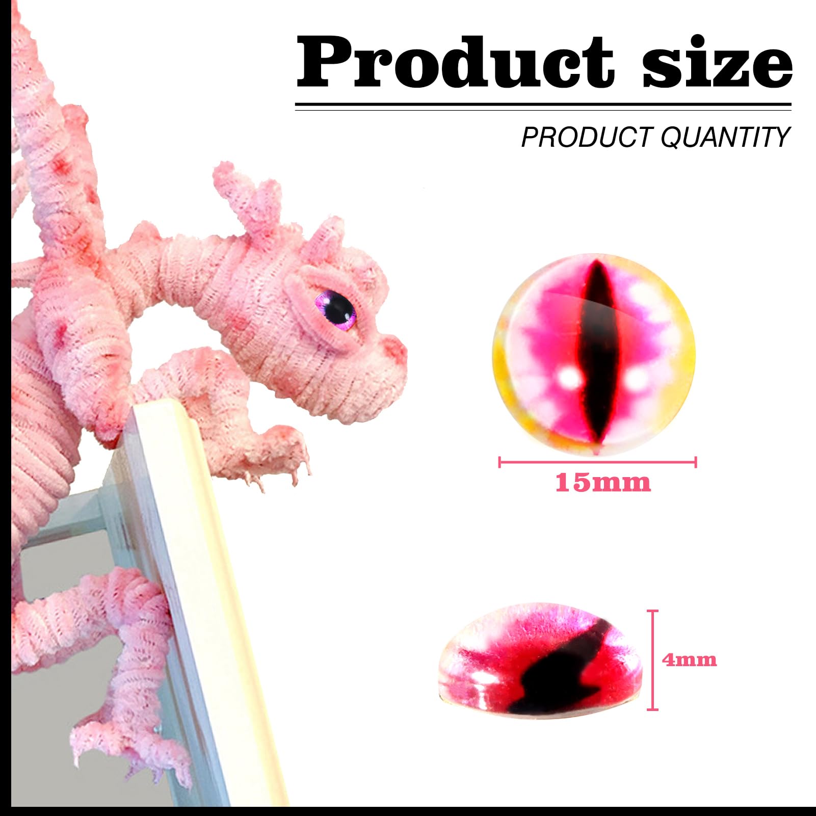Amazon.com: TOAOB 50pcs Assorted Colors Glass Dragon Eyes 15mm
