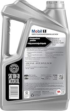 Mobil 1 10w30 Synthetic Oil 5 Qt Bottle