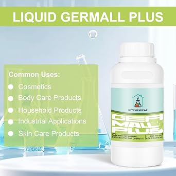 KITCHEMICAL Germall Plus Natural Preservative (6.76 oz / 200 mL), Paraben-Free, Broad-Spectrum Preservative for Lotions, Shampoos, Creams & Water-Based Cosmetics, Safe & Gentle Formula