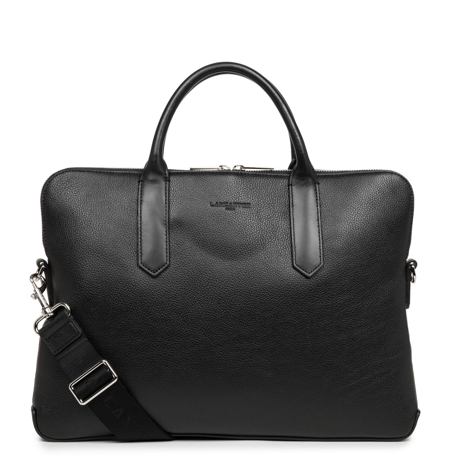 LANCASTER | Milano Gentlemen - Porte documents Cuir de Vachette Grainé Noir