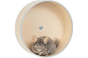 High-Quality Silent Running Wheel for Chinchillas (16'') - Premium Wooden Design