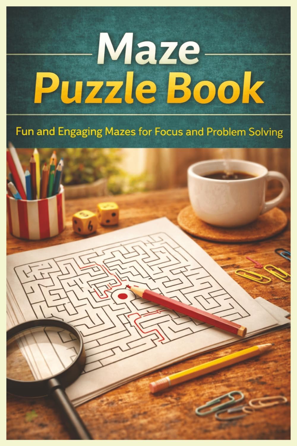 Maze Puzzle Book: Fun and Engaging Mazes for Focus and Problem Solving (Adventure Maze Quest)