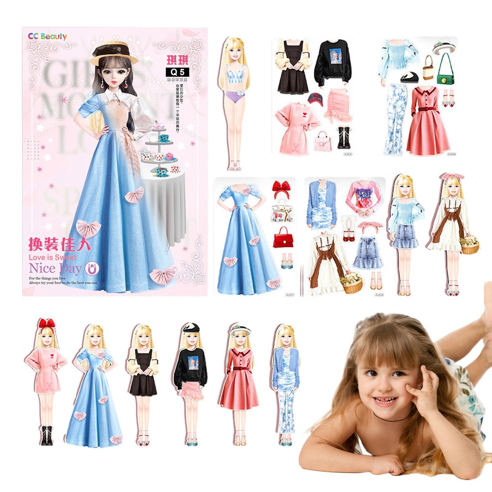 Amazon.co.jp: 磁気着せ替え人形セット | 磁気プリンセス着せ