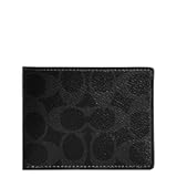 Men&apos;s Slim Billfold Wallet in Signature Canvas&comma; Black