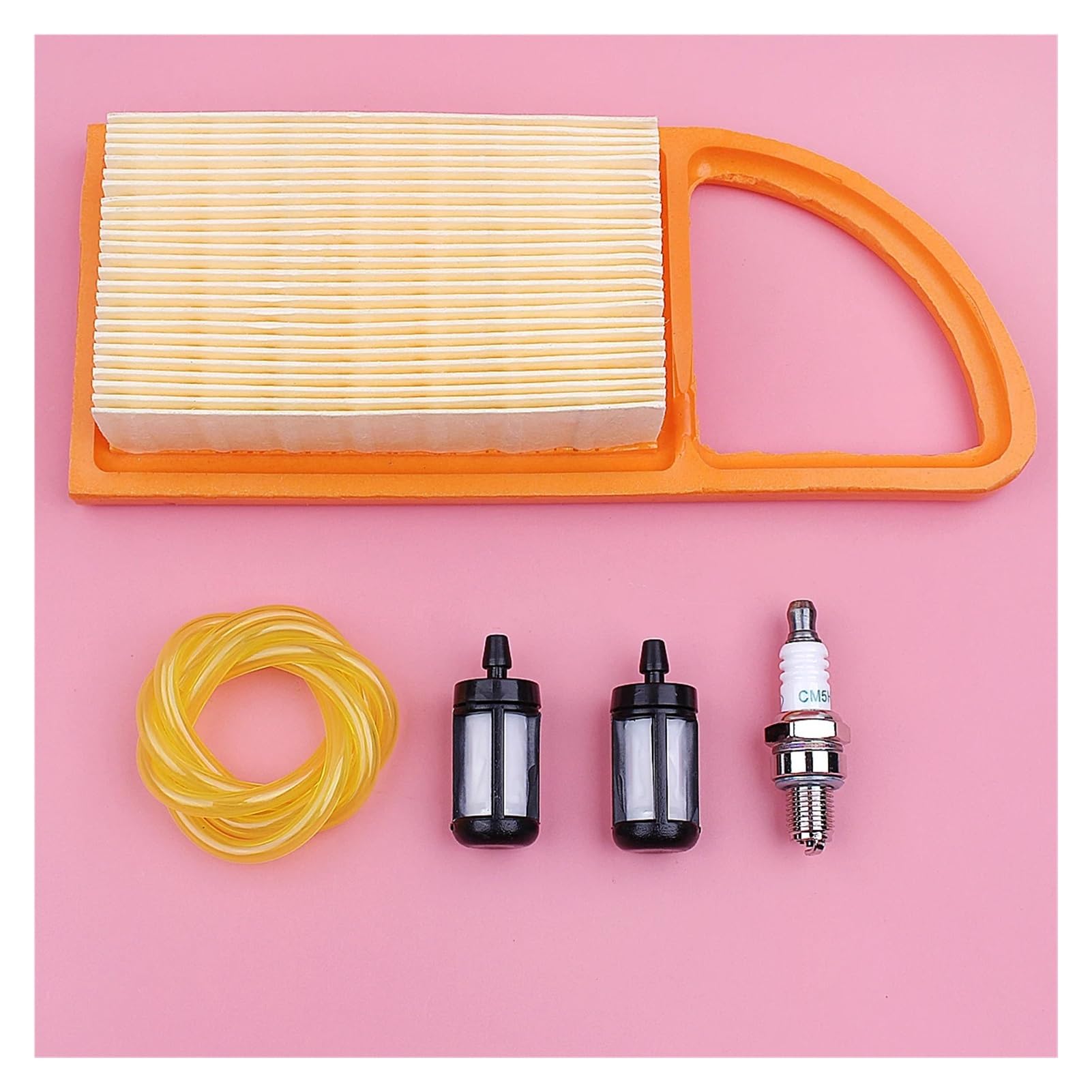 Kit de bujías y Filtro de Aire y Combustible for soplador BR500, BR550 y BR600, 4282 141 0300, cortadora de césped, cortadora de Gasolina, Piezas de Herramientas de jardín
