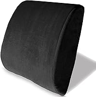 Vista 1 de Bookishbunny Cojín lumbar de espuma viscoelástica premium (negro)