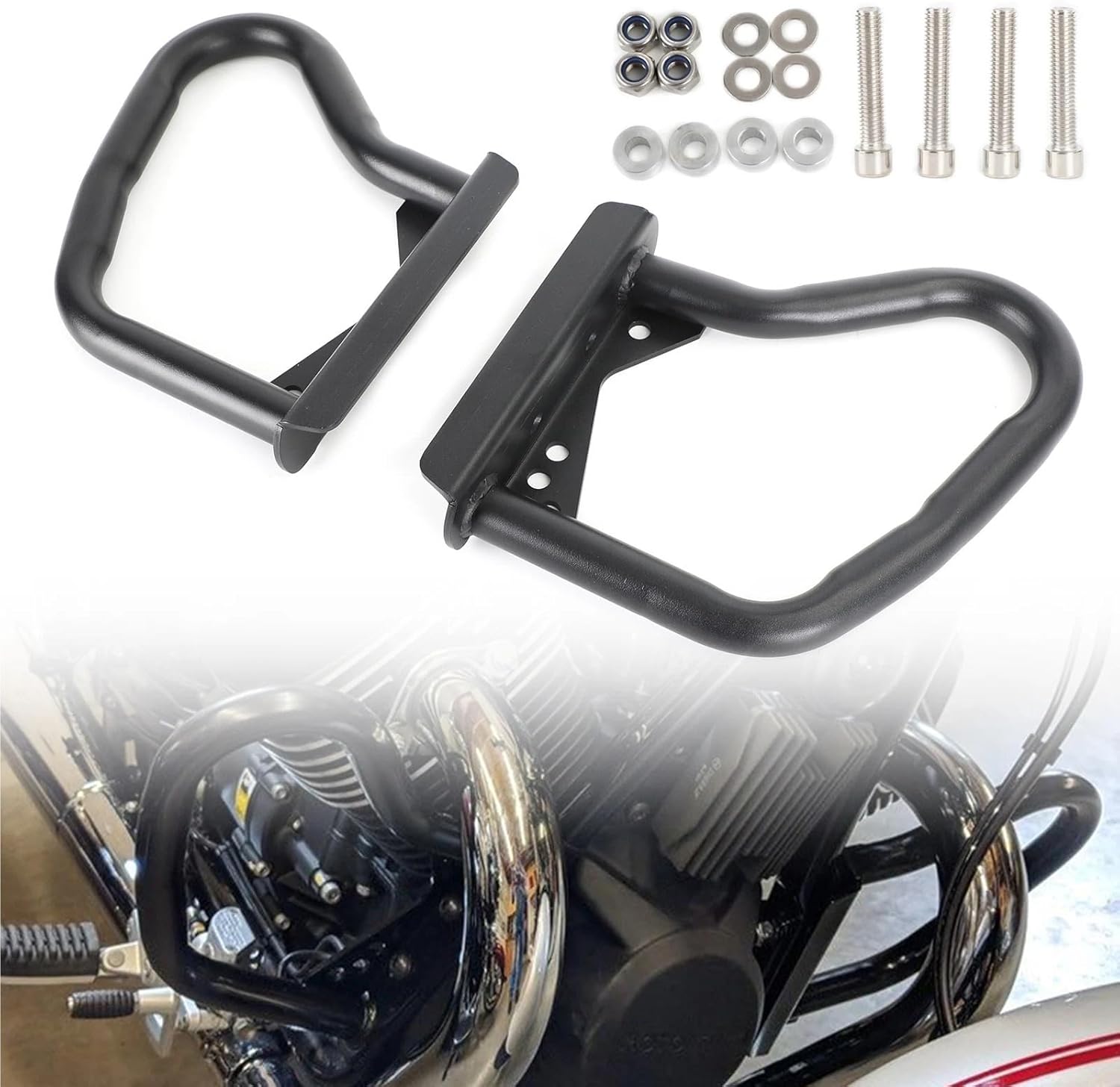 Areyoursohp Bumper Engine Protection Guard Crash Bar for Moto Guzzi V7 II V7III V9 Series Motorcycle Parts