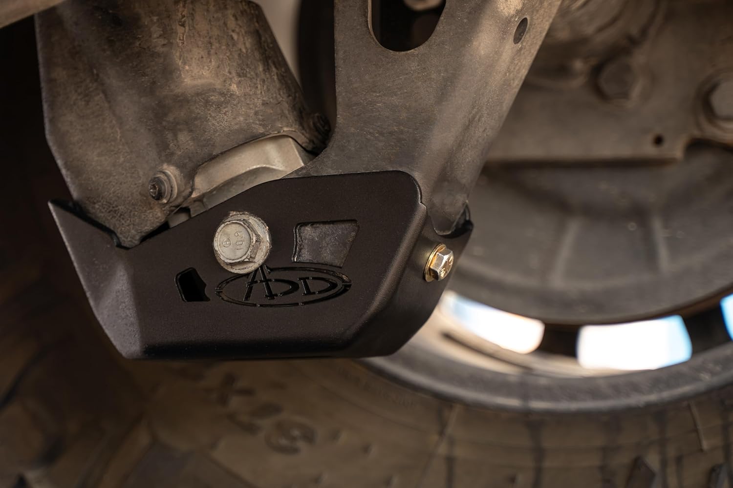 ADD Offroad Rear Shock Guard Skid Plates for The 2021+ Ram 1500 TRX | Sold as a Pair | Protects Lower Shock Mount & Bolt | Made in The USA | 3/16" Steel